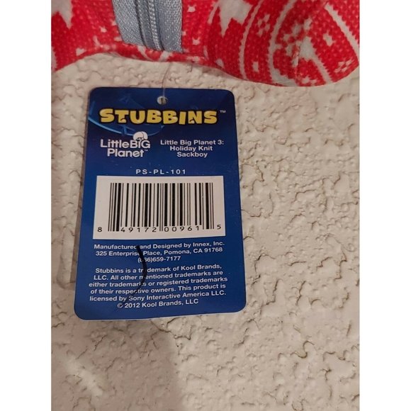 Sony Little Big Planet Stubbins - Holiday Sackboy Plush 6" Red/Green/White/Black - Picture 2 of 4